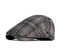 LVUNZJCA Men's Flat Cap Men's Autumn Winter Beret Women's Flat Cap Retro Hat Beret Hat(Navy Blue)