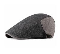 LVUNZJCA Men's Flat Cap Mens Flat Cap Gatsby Ivy Irish Newsboy Hat Adjustable Beret Hat(A)