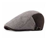 LVUNZJCA Men's Flat Cap Mens Flat Cap Gatsby Ivy Irish Newsboy Hat Adjustable Beret Hat(C)