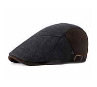 LVUNZJCA Men's Flat Cap Mens Flat Cap Gatsby Ivy Irish Newsboy Hat Adjustable Beret Hat(D)