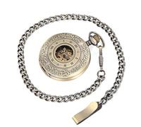 LVUNZJCA Men's Pocket Watch Antique Automatic Mechanical Pocket Watch Flip Cover Vintage for Birthday