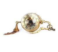 LVUNZJCA Men's Pocket Watch Classic Vintage Crystal Transparent Mechanical Pocket Watch Round Wall Watch Mens Pocket Watch for Birthday(Color:B)