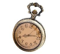 LVUNZJCA Men's Pocket Watch Delicate Pocket Watch Personality Necklace Watch Retro Pocket Watch Glass Pocket Watch for Birthday