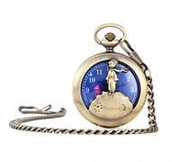 LVUNZJCA Men's Pocket Watch Delicate Quartz Pocket Watch Starry Watch Retro Necklace Men and Women Hanging Watch for Birthday