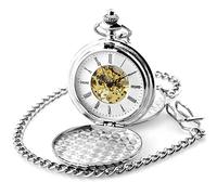 LVUNZJCA Men's Pocket Watch Mechanical Pocket Watch Vintage Commemorative Pocket Watch for Birthday
