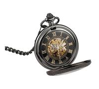 LVUNZJCA Men's Pocket Watch Men's Retro Semi-Automatic Mechanical Pocket Watch for Birthday
