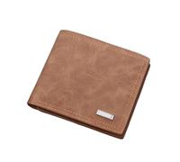 LVUNZJCA Men's Wallet Men's Short Multi-Card Slot Folding Simple Leather Wallet Card Holder(Colour 1)