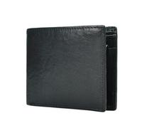 LVUNZJCA Men's Wallet Simple and Short Men's Light Luxury Wallet for Work Business or Travel(Noir)