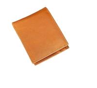 LVUNZJCA Men's Wallet Simple and Short Men's Light Luxury Wallet for Work Business or Travel(Yellow)