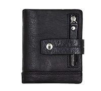 LVUNZJCA Men's Wallet Soft Leather Wallet Vintage Wallet Credit Card Wallet Holder Card Holder(Noir)