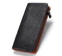 LVUNZJCA Men's Wallet Wallet for Men Leather Business Credit Card Holder Long Wallet Casual Card Holder
