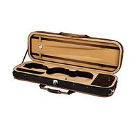 LVUNZJCA Violin Case Violin Hard Case High-Density Foam Hygrometer Oblong Shape with Strong Zippers for Students, Beginner(Noir,1/8)