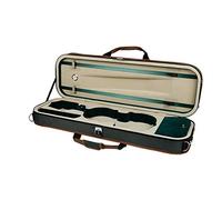LVUNZJCA Violin Case Violin Hard Case High-Density Foam Hygrometer Oblong Shape with Strong Zippers for Students, Beginner(ArmyGreen,3/4)