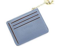 LVUNZJCA Women's Short Wallet PU Leather Multi-Slots Short Money Bag Slim Card Holder Purse for Ladies Small Clutch(F)