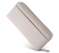 LVUNZJCA Women's Wallet Ladies Wallet Long Multi Card Position Coin Purse Clutch Bag Ladies Purse(Cream)