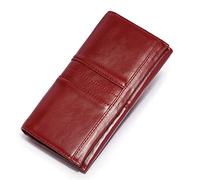 LVUNZJCA Women's Wallet Leather Purse Women's Wallet Long Multi Card Holder Large Capacity RFID Wallet Ladies Purse