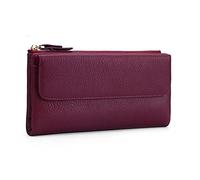 LVUNZJCA Women's Wallet Multi Card Slot Women's Wallet Leather Wallet Women's Zipper Wallet Ladies Purse