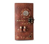 LVUNZJCA Women's Wallet Steampunk Women's Long Wallet Industrial Vintage Style Clutch Purse Ladies Purse