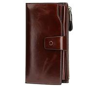 LVUNZJCA Women's Wallet Women's RFID Shield Large Capacity Clutch Wallet Card Holder Ladies Purse