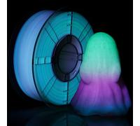 LVVJ3D PLA 3D Printer Filament, Glow in The Dark Filament PLA 1.75 mm, Glow Rainbow Filament, Dimensional Accuracy +/- 0.03 mm, 1 kg/Spool