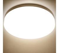 LVWIT 18 W Round LED Ceiling Light, IP65 Waterproof Ceiling Light, Perfect for Bathroom, Kitchen, Bedroom, 1800 Lumens, Ultra Slim,