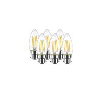 LVWIT B22 LED Filament Candle Bulb ,C35 4W Edison Candle Light Bulbs,40W Incandescent Bulb Equivalent, Warm White 2700K,470Lm,Bulbs for Chandeliers,Ce