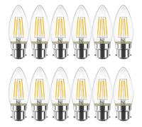 LVWIT B22 LED Filament Candle Bulb, C35 Bayonet Light