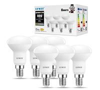 LVWIT E14 Led Light Bulb, 7.2W Spotlight Bulbs,Led Light Bulbs Screw Fitting,60W Incandescent,806LM,2700K Warm White E14 Light Bulbs,Reflector Small Screw in Light Bulb,Non-dimmable (6PCS)