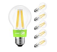 LVWIT E27 LED Screw Filament Bulbs,7.2W A60 GLS Led Large Edison Light Bulbs, 1521LM,100W Incandescent Bulb Equivalent,A60 Vintage Glass Clear Filament Warm White 2700K Bulbs,Non-Dimmable (6 Pack)