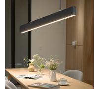 LVWIT Kitchen Island Lights,38W Linear Pendant Ligh,4000K Led Light Bar,1300LM,Height Adjustable Pendant Lights,Black Pendant Lighting,Pool Table Lighting Accessories(120CM)