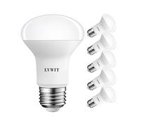 LVWIT R63 Reflector E27 LED Bulb, Warm White 2700K, R63 Spotlight Bulbs,806Lm,8W Replacement 60W,Screw in Bulbs Led R63, Non-Dimmable LED Reflector Spotlight Bulbs Screw(Pack of 6)