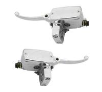 LVXVMOZEOK Clutch Brake Lever Set for Valkyrie for GL 1500 for VT for Shadow 1100 for VTX 1300 1800 Motorcycle Brake Clutch Master Cylinder Reservoir Levers(Left Right - Chrome)