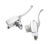 LVXVMOZEOK Clutch Brake Lever Set for Valkyrie for VGL 1500 for VT for Shadow Motorcycle Brake Master Cylinder Clutch Lever(1 Pair Silver)