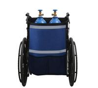 Lvyeyung Wheelchair Oxygen Tank Bag, Oxygen Tank Bag with Pocket, Portable Medical Cylinder Backpack Ideal for Walkers Walkers Scooters (Double Bag PA