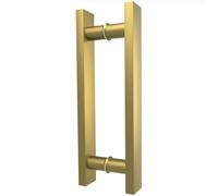 LVYIHAN Gold Barn Door Handles 30/60/90/120/150 Cm, Pull Push Long French Door Handle Double Sided, Large Front Exterior Shower Door Pull Handles