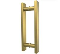 LVYIHAN Gold Barn Door Handles 30/60/ 90/120/ 150 Cm, Pull Push Long French Door Handle Double Sided, Large Front Exterior Shower Door Pull Handles