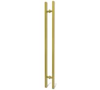 LVYIHAN Gold Square Barn Door Handles 30/60/90/120/150 Cm, Pull Push Long French Door Handle Double Sided, Large Front Exterior Shower Door Pull Handles