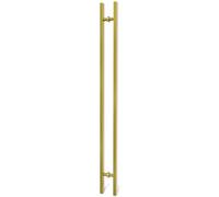 LVYIHAN Gold Square Barn Door Handles 30/60/90/120/150 Cm, Pull Push Long French Door Handle Double Sided, Large Front Exterior Shower Door Pull Handles