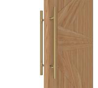 LVYIHAN Round Gold Barn Door Handles 30/60/90/120/150 Cm, Pull Push Long French Door Handle Double Sided, Large Front Exterior Shower Door Pull Handles