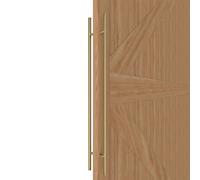 LVYIHAN Round Gold Barn Door Handles 30/60/90/120/150 Cm, Pull Push Long French Door Handle Double Sided, Large Front Exterior Shower Door Pull Handles