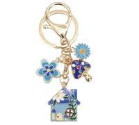 LVYOUME Fun Cute Keychain - Kawaii Keychains for Girls,Bag Charms for Handbags Purse,Key Chain for Sister,Mom, Blue House-11, X-Small
