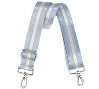 LVYOUME Purse Strap Silver Hardware Wide Bag Straps Replacement Crossbody Adjustable Shoulder Strap for Purses, SilverHardware-Skybluesilver-327