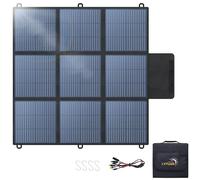 LVYUAN 300W Portable Solar Panel, 20V Foldable Pillow-Sized Solar Panel IP65 Waterproof, Upgraded 23% Efficiency for Solar Power Station Generator for Outdoor Camping Backpacking Hiking