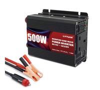 LVYUAN 500W Power Inverter DC 12V to 230V 240V AC Transformer Car Converter 12V with dual USB ports & UK Sockets Charger Lighter Adapter