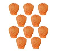 LVYUDS 10pcs Floating Lanterns to Release in Sky Prayers for Blessings Chinese Lanterns Installation Portable for Outdoor Beaches(Orange)