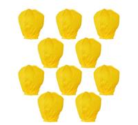 LVYUDS 10pcs Floating Lanterns to Release in Sky Prayers for Blessings Chinese Lanterns Installation Portable for Outdoor Beaches(Yellow)