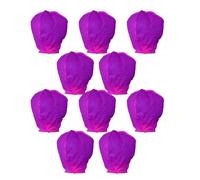LVYUDS 10pcs Floating Lanterns to Release in Sky Prayers for Blessings Chinese Lanterns Installation Portable for Outdoor Beaches(Purple)