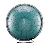 LVYUDS 15 Tone Tongue Drum Set, 12 Inch/13 Inch/14 Inch Portable Handpan Drum Set for Adults, Steel Tongue Drum Set with Drum Kit And Drumsticks, Etc.(Light green,13 inch)