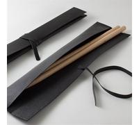 LVYUDS 2pcs Leather Protect Drum Stick Bag Portable Waterproof Drum Stick Case Capacity 1 Pair Percussion Stick Bag Universal Practice Adult Children's(Black)