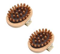 LVYUDS 2pcs Meridian Pressure Brush Stimulation Points Body Universal Air Cushion Wood Therapy Massage Tools Beauty Salon Pain Relief Portable Corporate